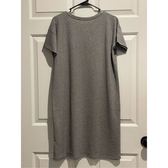 NWT Able Maria Boxy Crewneck Short Sleeve Simple Gray Tee Shirt Everyday Dress S - Picture 7 of 8